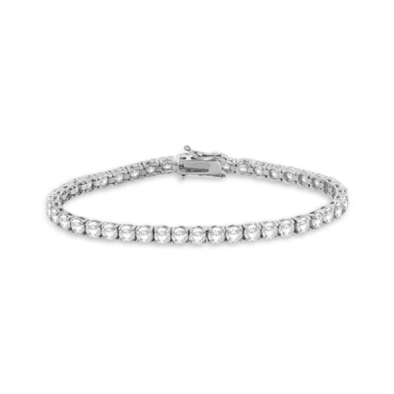 New Arrivals on Discount Ruby Necklace Diamond Tennis Bracelet (16.00 ct.) 5 mm 4-Prongs Setting in 14K Gold