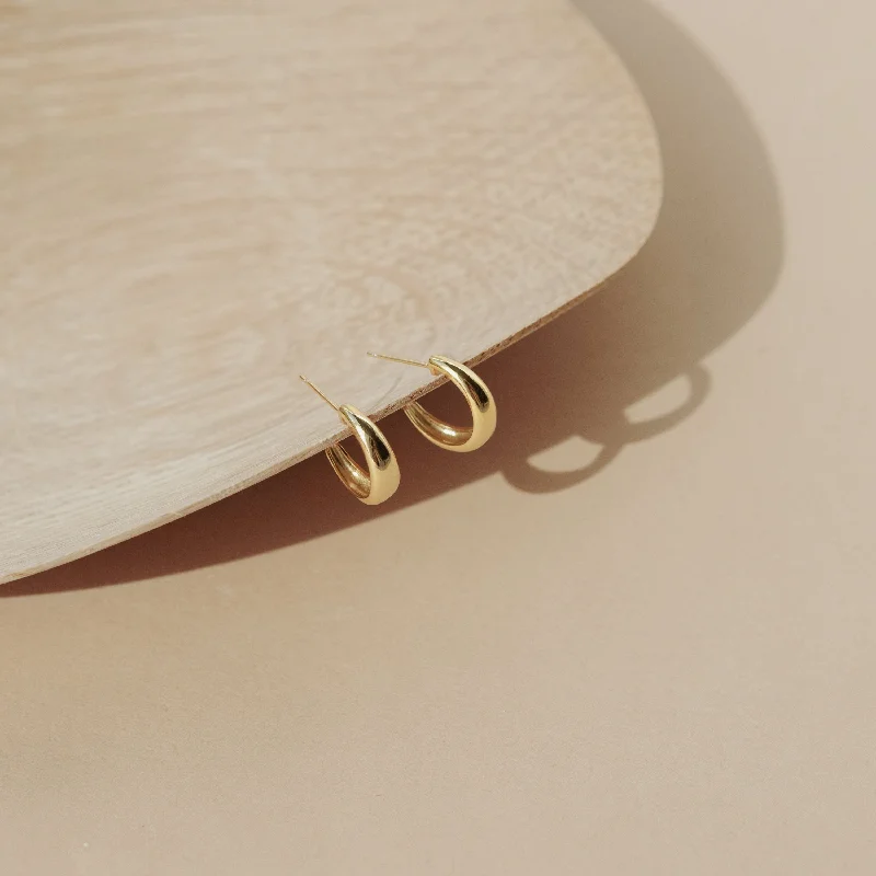 Black Friday - Style Deals All Week Long Gold Hoop Earrings Dome Hoops
