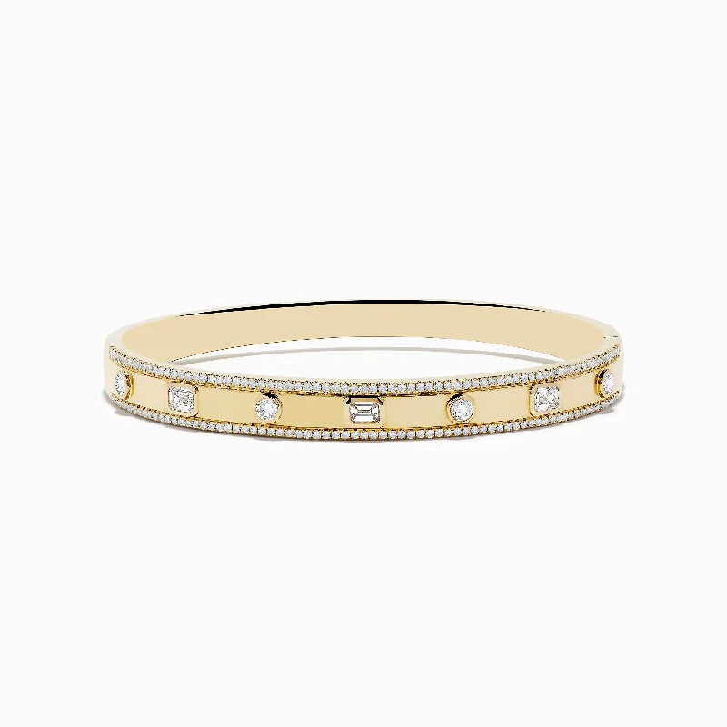 Huge Discounts, Unbeatable Offers Stylish Pendant D'Oro 14K Yellow Gold Bezel Set Diamond Bangle 1.72 TCW Huge Discounts, Unbeatable Offers Stylish Pendant D'Oro 14K Yellow Gold Bezel Set Diamond Bangle 1.72 TCW