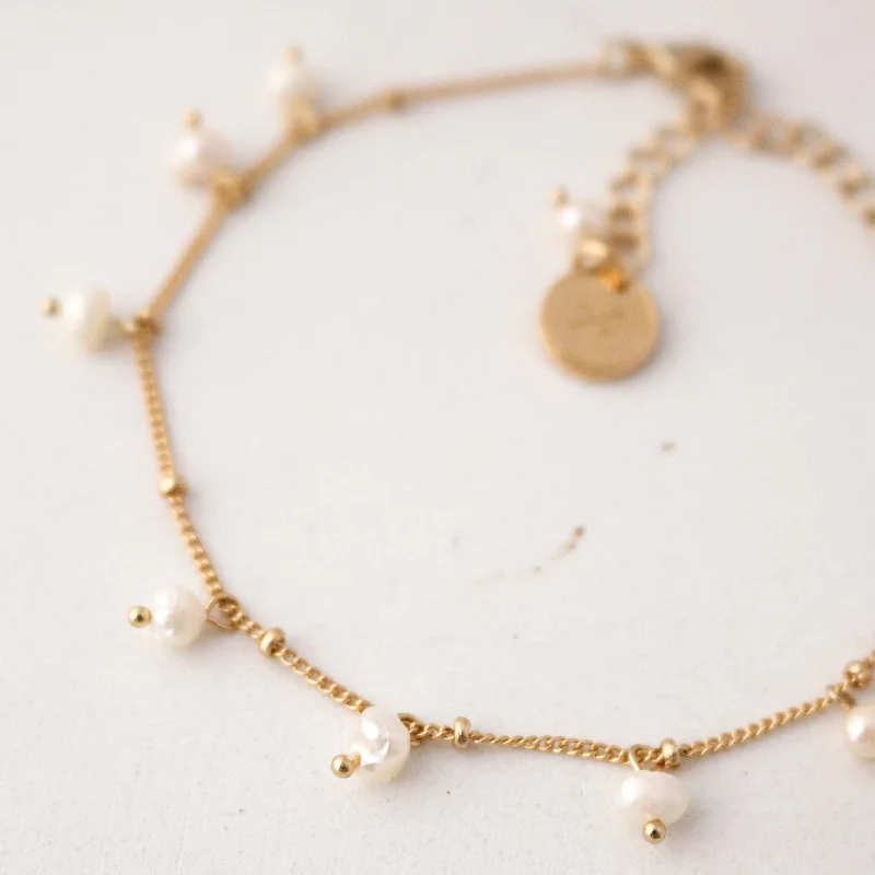 Buy More, Save More Large Hoop Earrings Dot Pearl Bracelet