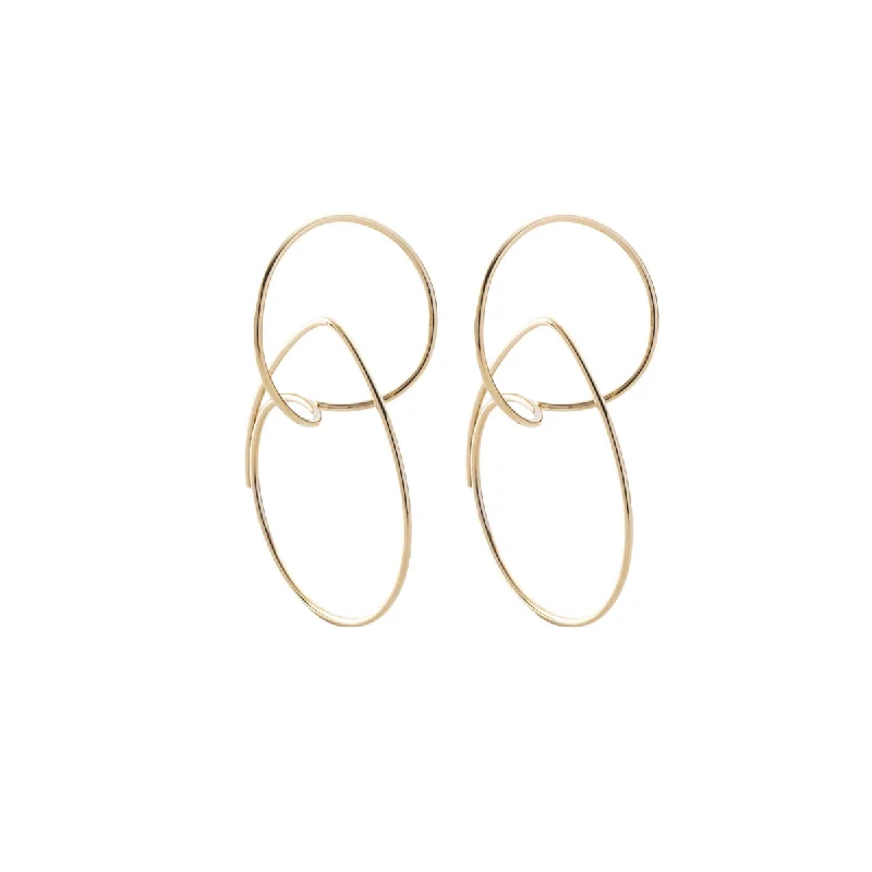 Shop Now, Save Big Bucks Trendy Necklace "All About Basics" Double Hoop Floating Earring Small size Shop Now, Save Big Bucks Trendy Necklace "All About Basics" Double Hoop Floating Earring Small size