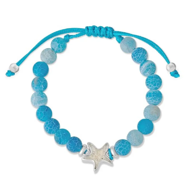 Clearance Sale, Steal Great Bargains Designer Necklace Dune Beaded Bracelet Adjustable - Starfish - Weathered Agate Clearance Sale, Steal Great Bargains Designer Necklace Dune Beaded Bracelet Adjustable - Starfish - Weathered Agate