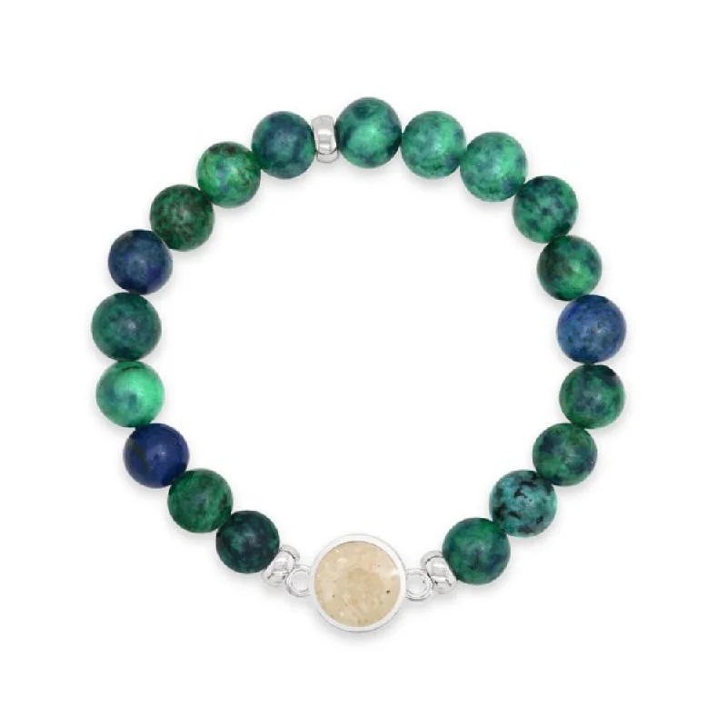 Exclusive Offers for Our Valued Customers Birthstone Jewelry Dune Sterling Silver Round Beaded Bracelet- Azurite Exclusive Offers for Our Valued Customers Birthstone Jewelry Dune Sterling Silver Round Beaded Bracelet- Azurite