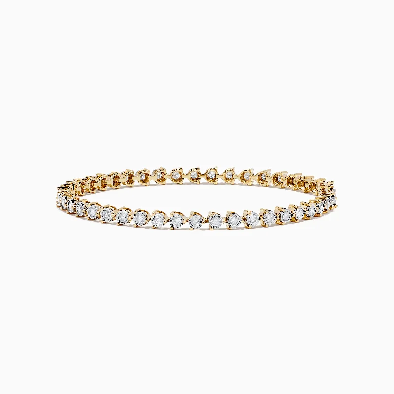 Limited - Edition Collections Now on Sale Halo Ring Pave Classica 14K Two-Tone Gold Diamond Tennis Bracelet 1.95 TCW Limited - Edition Collections Now on Sale Halo Ring Pave Classica 14K Two-Tone Gold Diamond Tennis Bracelet 1.95 TCW