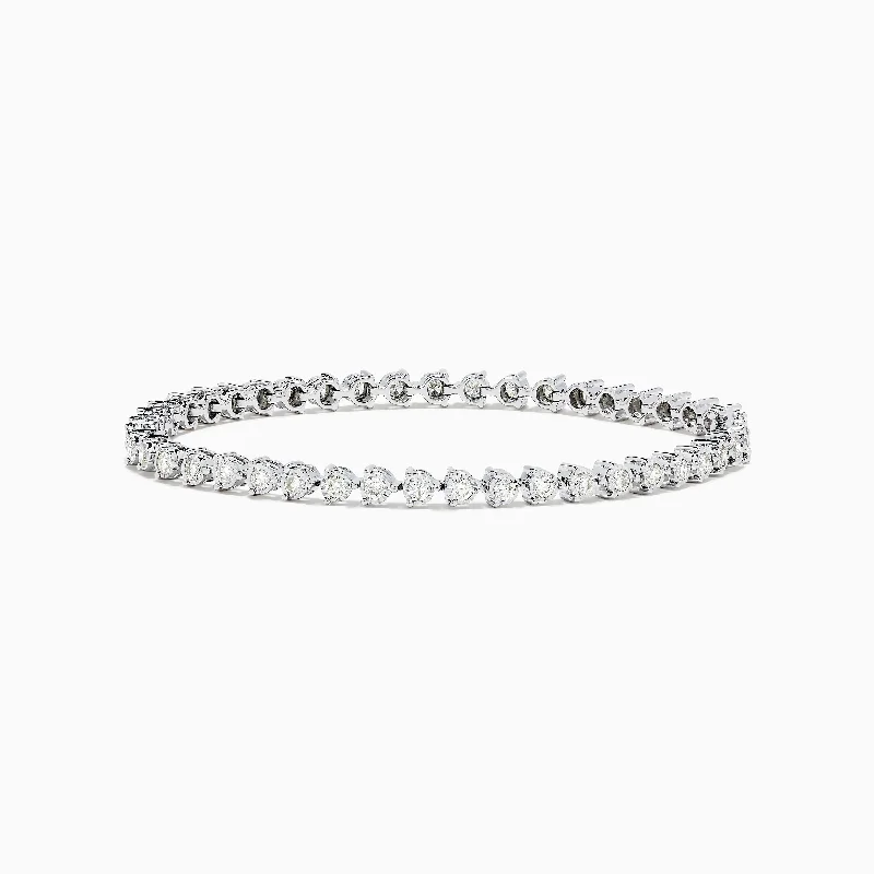 New Arrivals Rose Gold Ring Pave Classica 14K White Gold Diamond Tennis Bracelet 1.96 TCW New Arrivals Rose Gold Ring Pave Classica 14K White Gold Diamond Tennis Bracelet 1.96 TCW