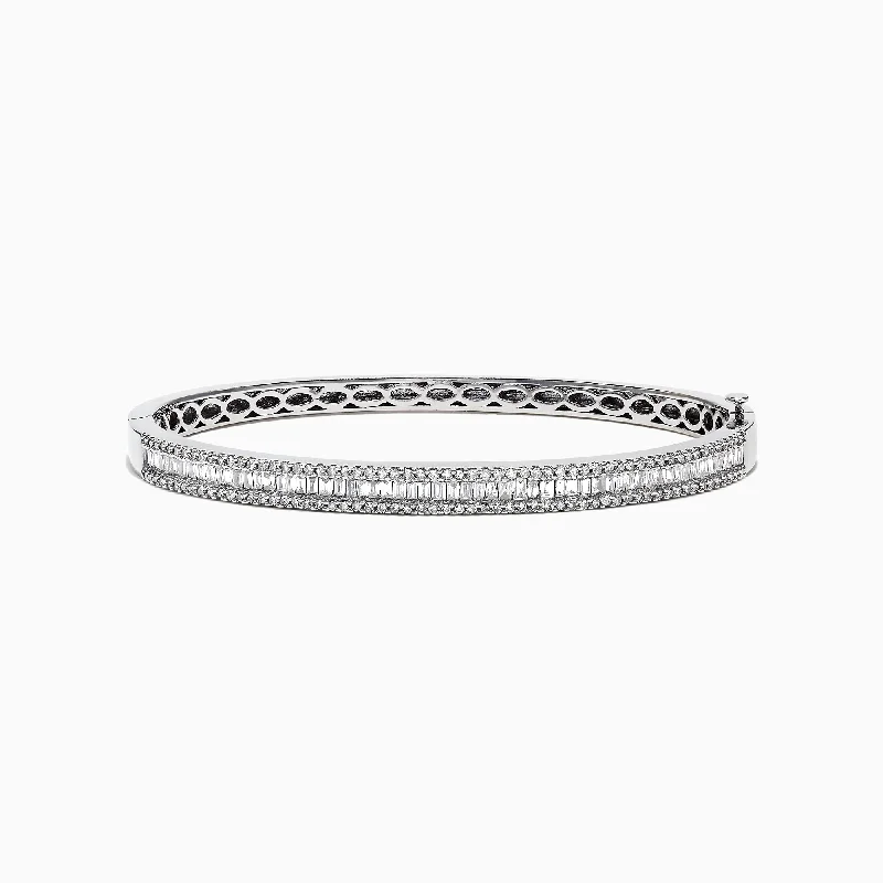 Be the First to Rock the Latest Trends Rose Gold Bangle Classique 14K White Gold Diamond Bangle 1.22 TCW Be the First to Rock the Latest Trends Rose Gold Bangle Classique 14K White Gold Diamond Bangle 1.22 TCW