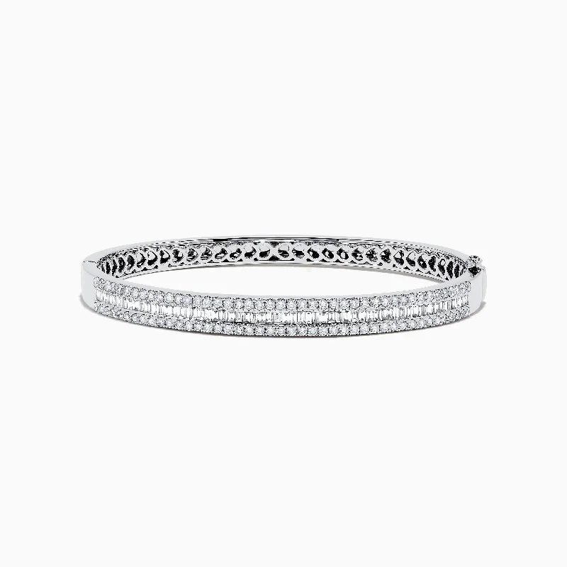 Buy More, Save More White Gold Ring Classique 14K White Gold Diamond Bangle 2.41 TCW Buy More, Save More White Gold Ring Classique 14K White Gold Diamond Bangle 2.41 TCW