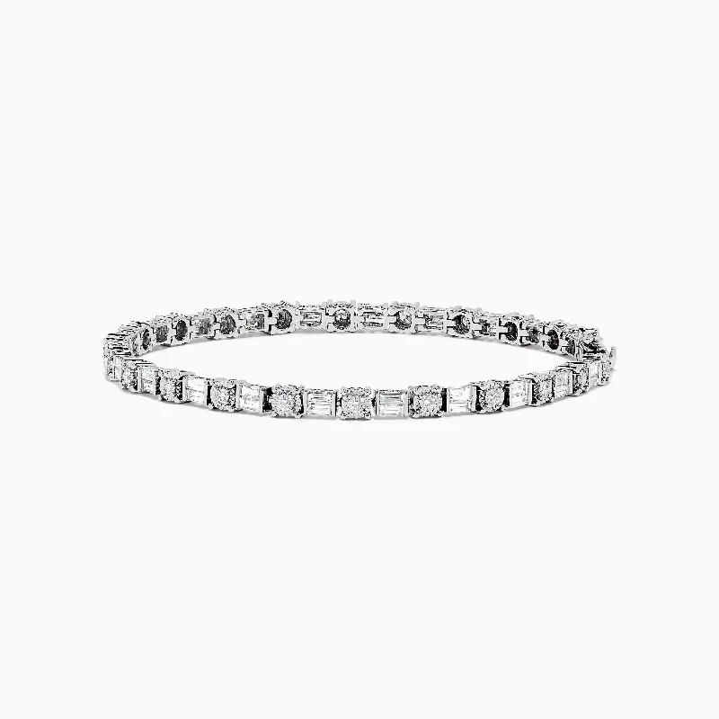 New Arrivals on Discount Silver Pendant Classique 14K White Gold Diamond Tennis Bracelet 2.08 TCW New Arrivals on Discount Silver Pendant Classique 14K White Gold Diamond Tennis Bracelet 2.08 TCW