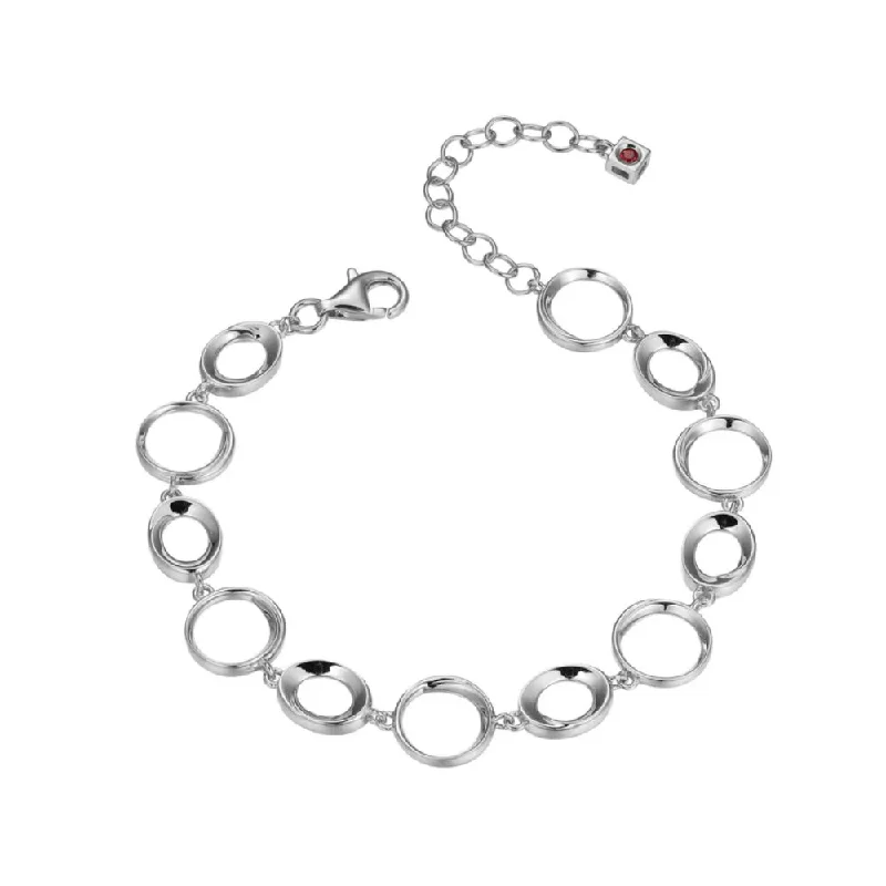 Shop Comfortably at Home Opal Earrings Elle Swirl Collection Interlocking Circles Bracelet