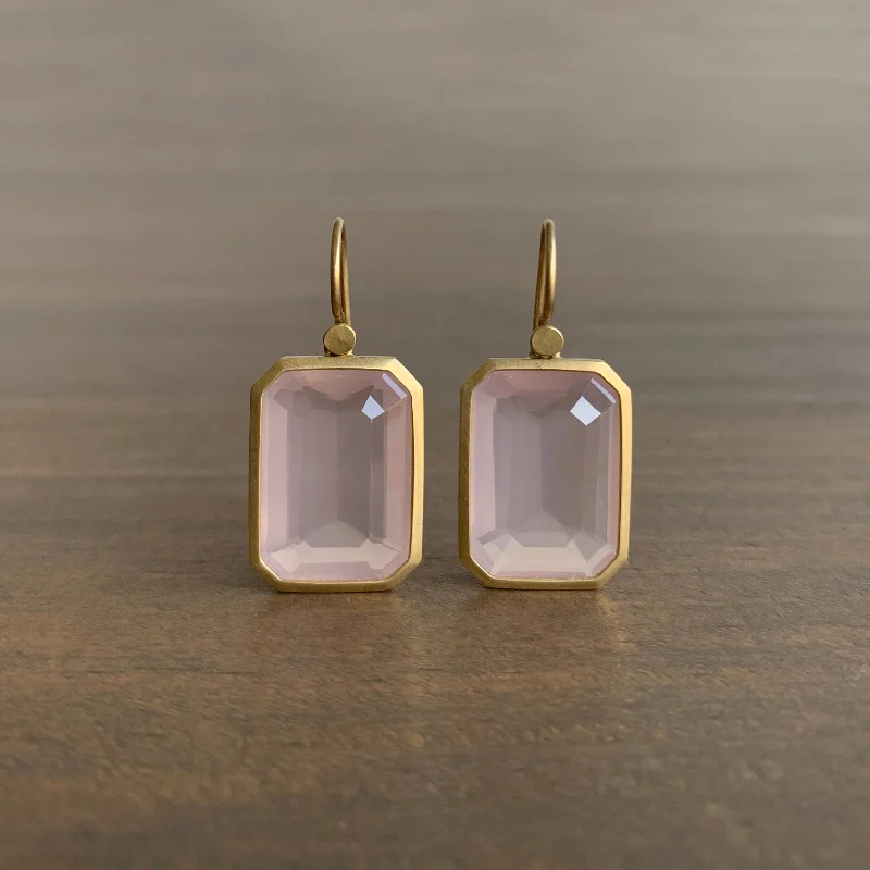 Black Friday - Style Deals All Week Long Elegant Jewelry Emerald Cut Rose Quartz Earrings Black Friday - Style Deals All Week Long Elegant Jewelry Emerald Cut Rose Quartz Earrings