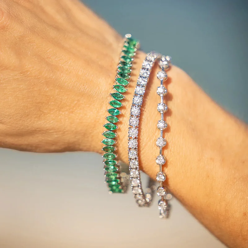 Limited Time, Unlimited Deals Unique Pendant Emerald Marky Tennis Bracelet