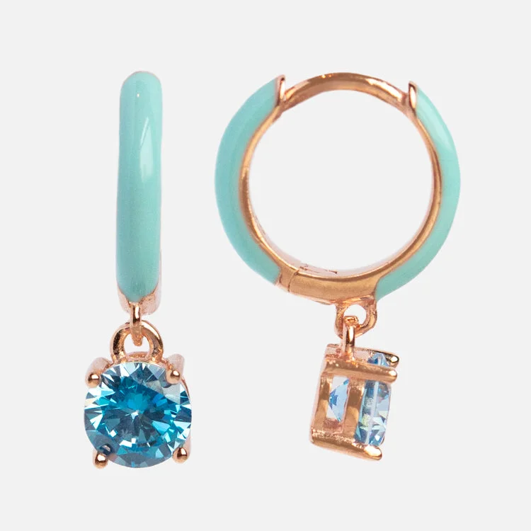 Buy More, Save More Custom Necklace Enamel CZ Charm Huggie Hoop Earrings