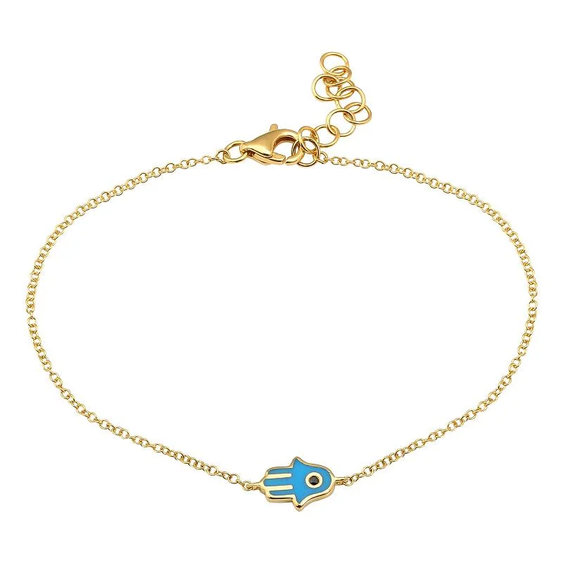 Flash Sale Trendy Jewelry Enamel Hamza Bracelet