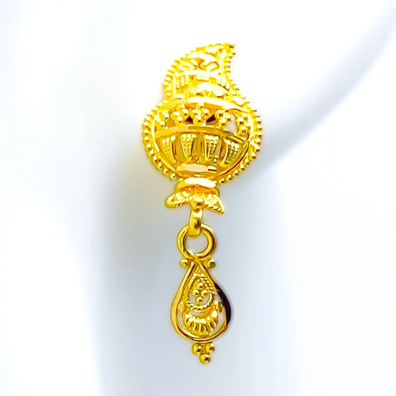 Unbeatable Savings Await Birthstone Pendant Eternal Charming 22k Gold Earrings