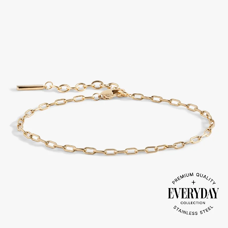 Limited Time, Unlimited Deals Adjustable Ring Everyday Paperclip Chain Bracelet