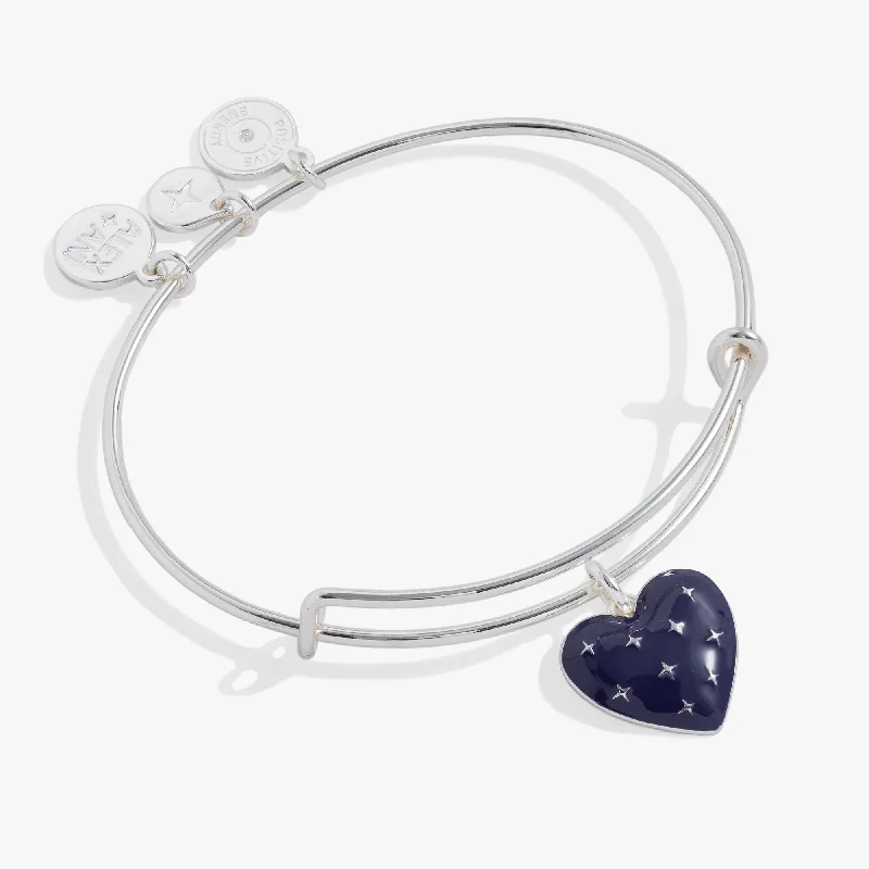 New Arrivals on Discount Rose Gold Earrings Enamel Heart Charm Bangle