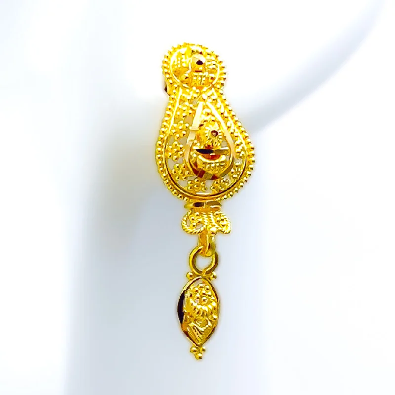 Exclusive Members - Only Sale Handmade Chain Exclusive Attractive 22k Gold Earrings Exclusive Members - Only Sale Handmade Chain Exclusive Attractive 22k Gold Earrings