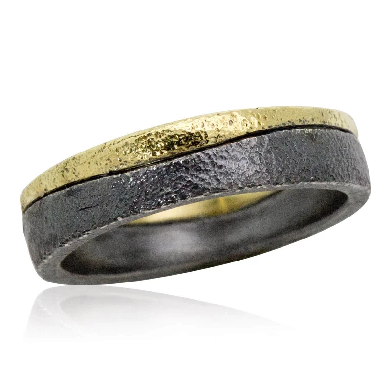 Unbeatable Savings Await Black Diamond Ring Nesting Waves Flat Band