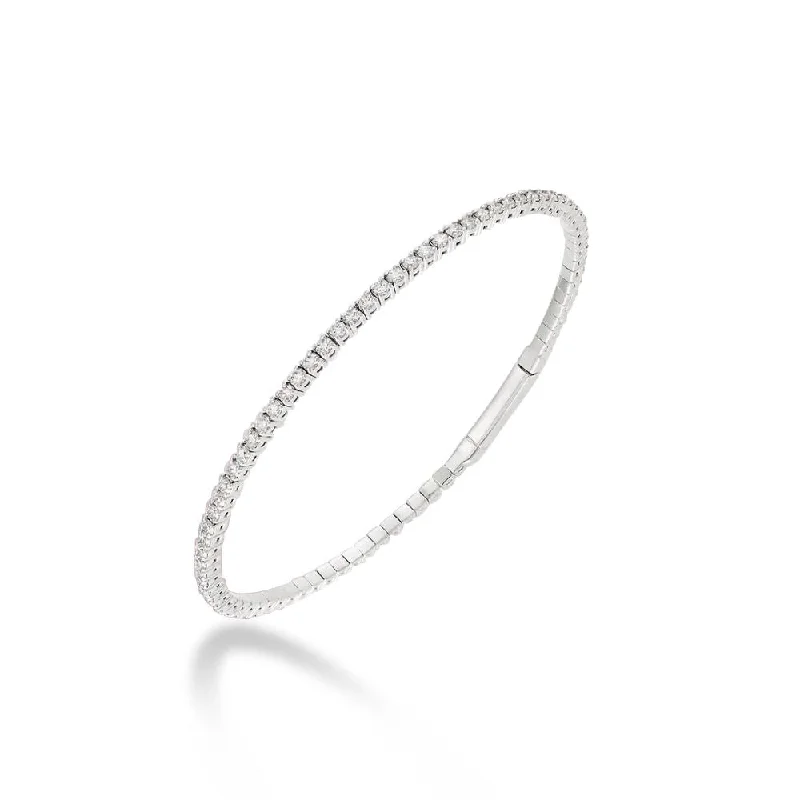 Clearance Sale, Steal Great Bargains Engagement Jewelry Flexible Diamond Thin Stackable Bangle Bracelet Cuff (1.75 ct.) in 14K Gold Clearance Sale, Steal Great Bargains Engagement Jewelry Flexible Diamond Thin Stackable Bangle Bracelet Cuff (1.75 ct.) in 14K Gold