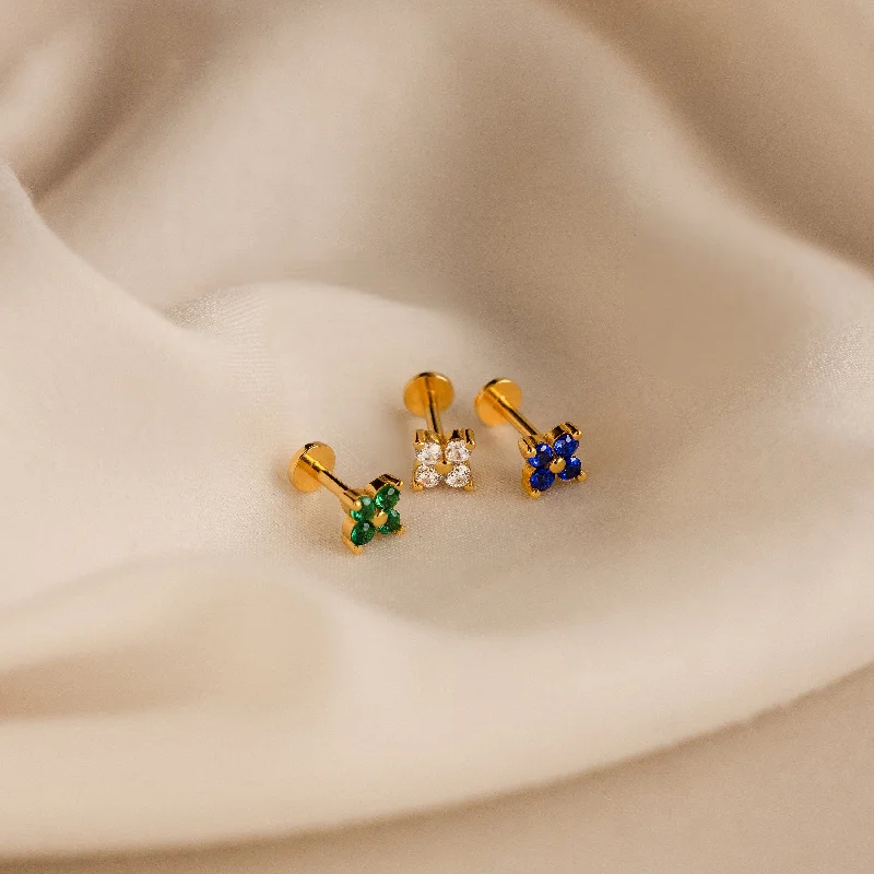 Flash Sale Charm Bracelet Flower Flat Back Studs Set