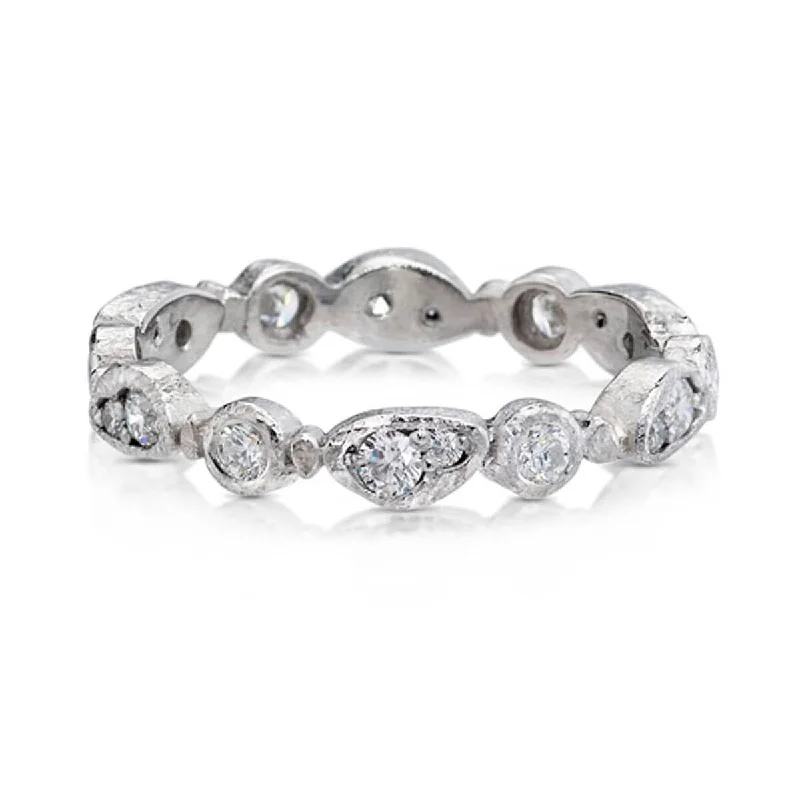 New Arrivals Vintage Jewelry Forever Diamond Band in 14k white gold