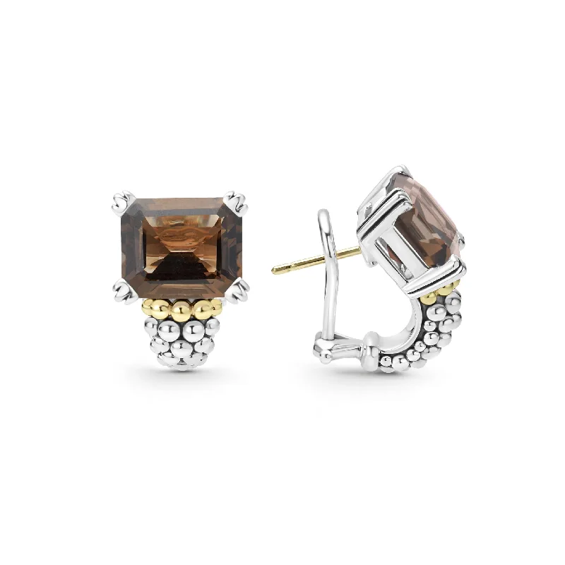 Limited - Edition Collections Now on Sale Yellow Gold Ring Glacier Smokey Quartz Huggie Earring Limited - Edition Collections Now on Sale Yellow Gold Ring Glacier Smokey Quartz Huggie Earring