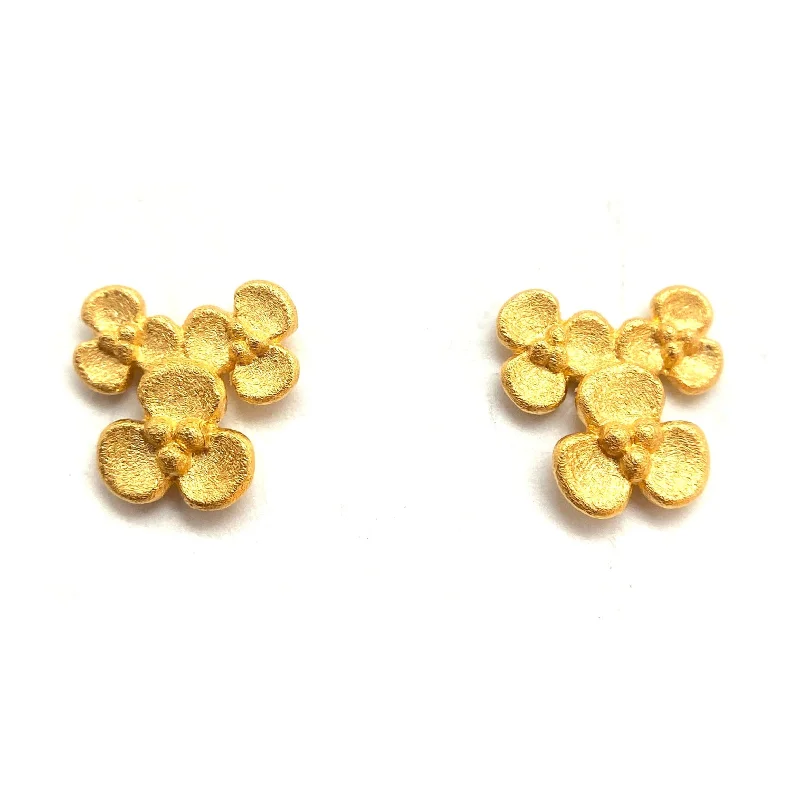 Limited - Edition Collections Now on Sale Beaded Necklace Gold Flowers Studs