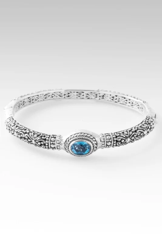 Limited - Time Offer Stackable Rings Harmony Bangle™ in Swiss Blue Topaz