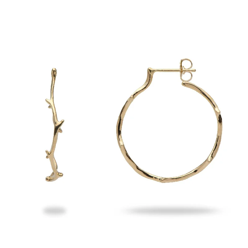 Clearance Sale Cuff Bracelet Heritage Hoop Earrings in Gold - 25mm