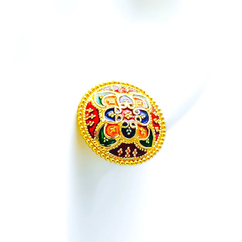 Limited - Edition Collections Now on Sale Minimalist Bracelet Impeccable Rich 22k Gold Meenakari Earrings