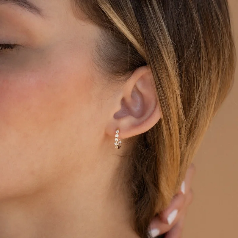 Don't Miss Your Chance Celestial Jewelry Inside Out Diamond Huggies