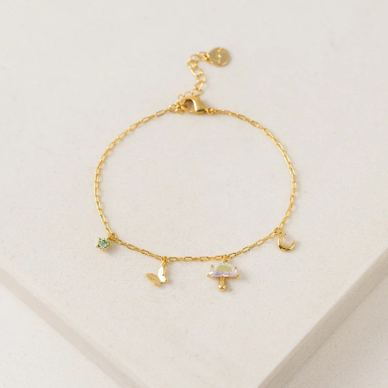 New Arrivals on Discount Gemstone Bracelet Into The Forest Charm Bracelet