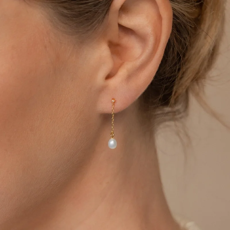 Shop Comfortably at Home Classic Stud Earrings Isha Pearl Drop Earrings