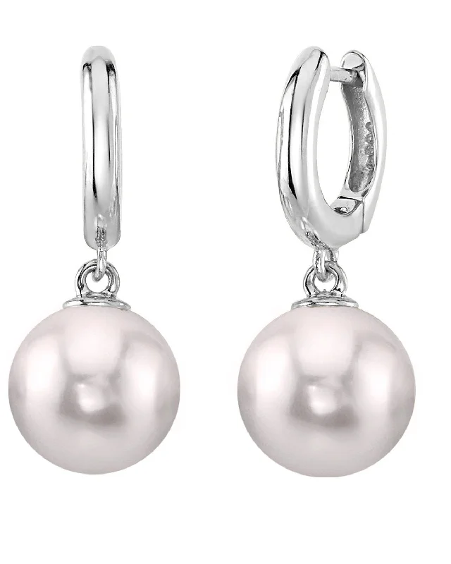Shop Comfortably at Home Pearl Earrings Japanese Akoya Pearl Mary Earrings