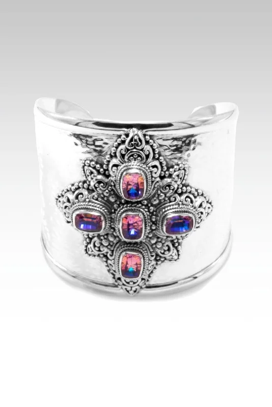 Limited Time, Unlimited Deals Gold Chain Joyful in Hope Cuff™ in Gladiola Blossom™ Mystic Topaz