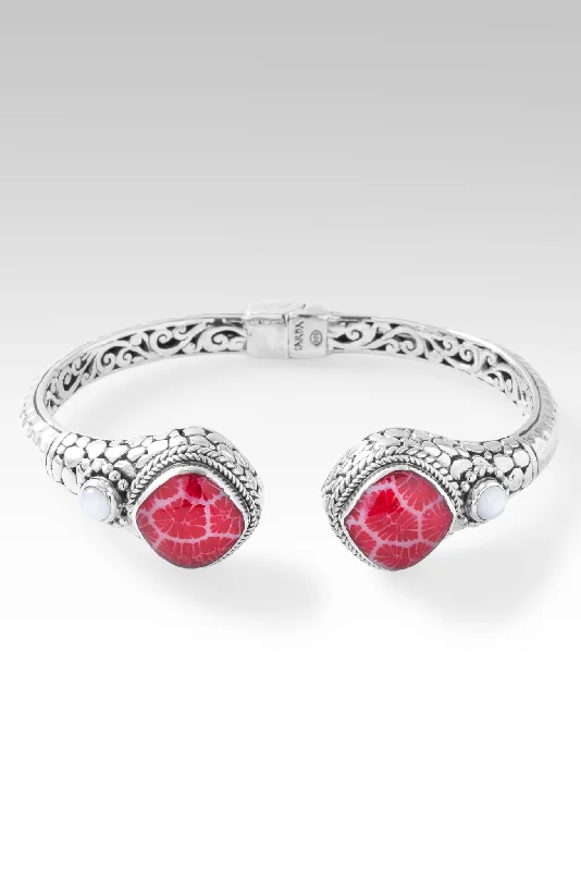 Buy More, Save More Statement Earrings Joyful Tip-to-Tip Bracelet™ in Red Indonesian Coral