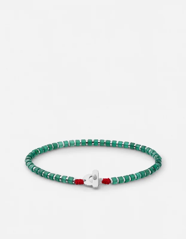 New Arrivals on Discount Minimalist Studs Kato Agate Bracelet, Sterling Silver