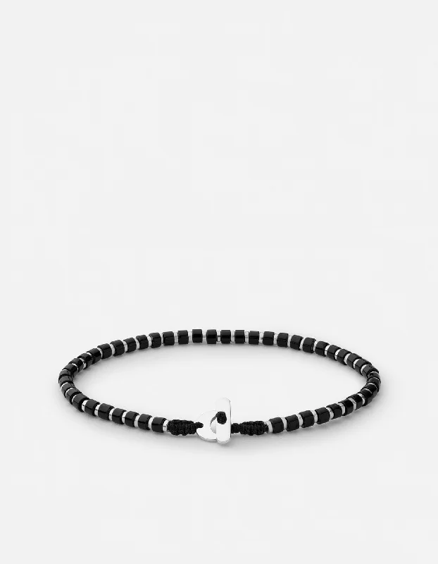 Don't Miss Your Chance Emerald Cut Ring Kato Onyx Bracelet, Sterling Silver