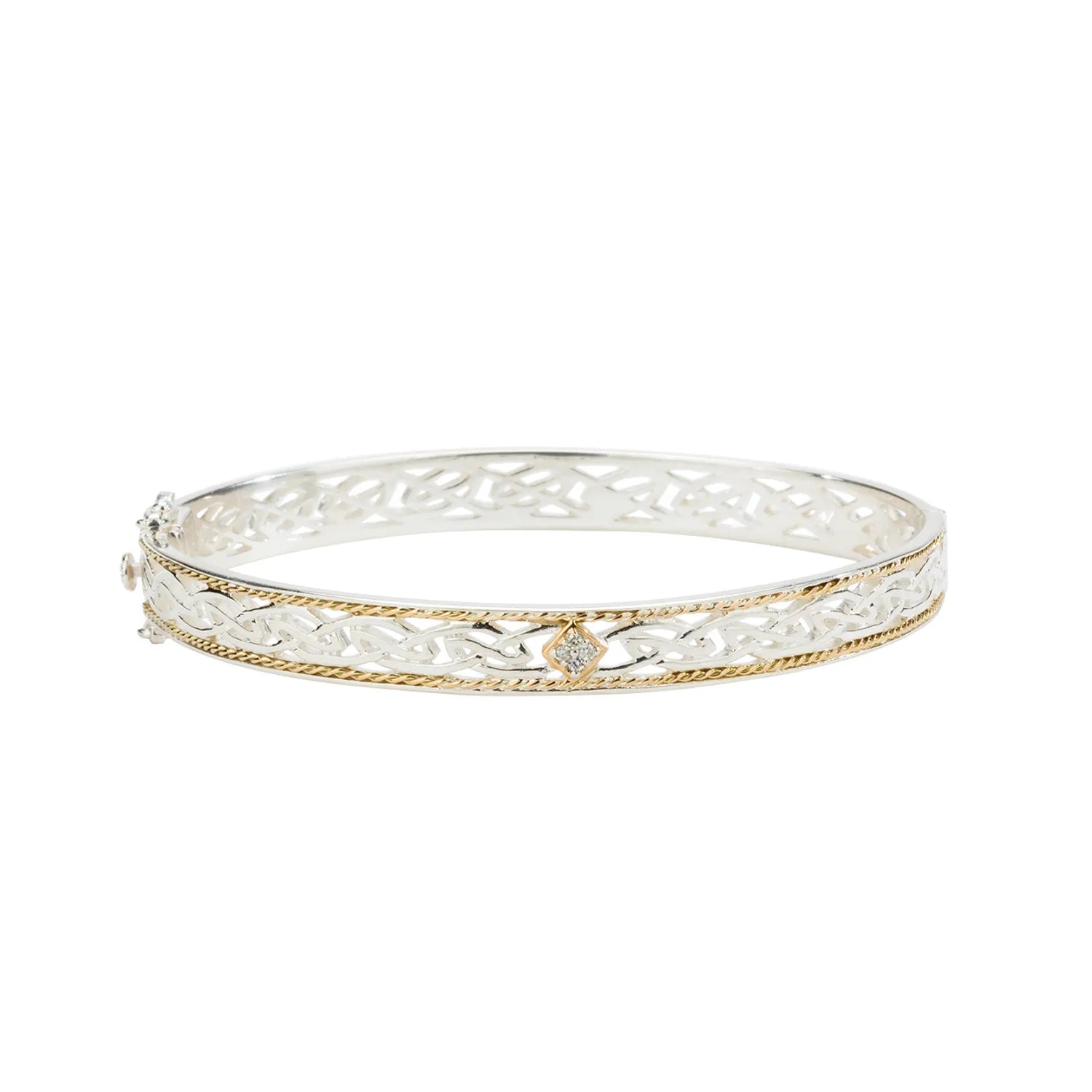 Limited - Edition Collections Now on Sale Stylish Bracelet Keith Jack Sterling Silver + 10k Diamond TW 0.06ct Window to The Soul Bangle Limited - Edition Collections Now on Sale Stylish Bracelet Keith Jack Sterling Silver + 10k Diamond TW 0.06ct Window to The Soul Bangle