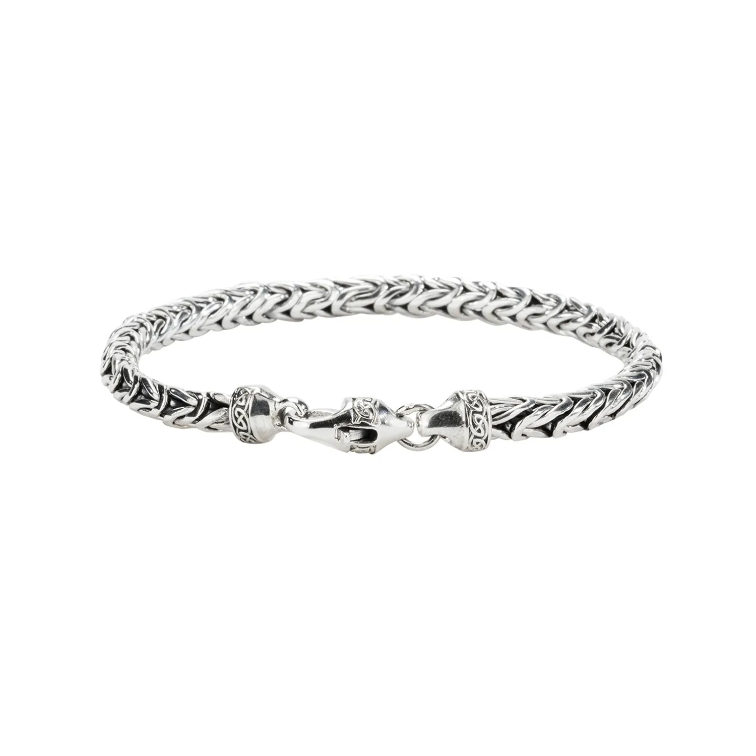 Clearance Sale, Steal Great Bargains Designer Jewelry Keith Jack Sterling Silver Byzantine Bracelet with Lobster Claw