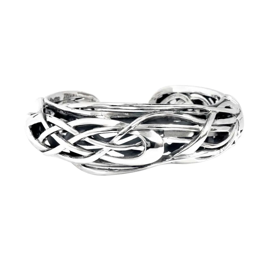 New Arrivals on Discount Diamond Studs Keith Jack Sterling Silver Celtic Knot Bangle
