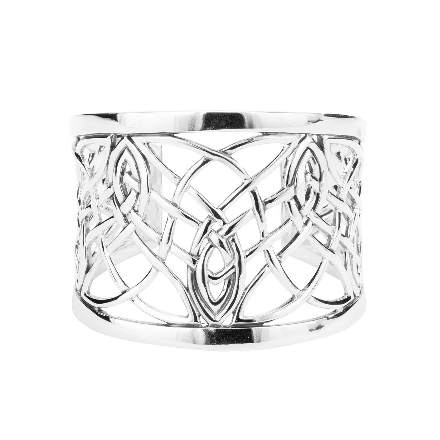 Shop Now, Save Big Bucks Stackable Jewelry Keith Jack Sterling Silver Intricate Celtic Knotwork Cuff