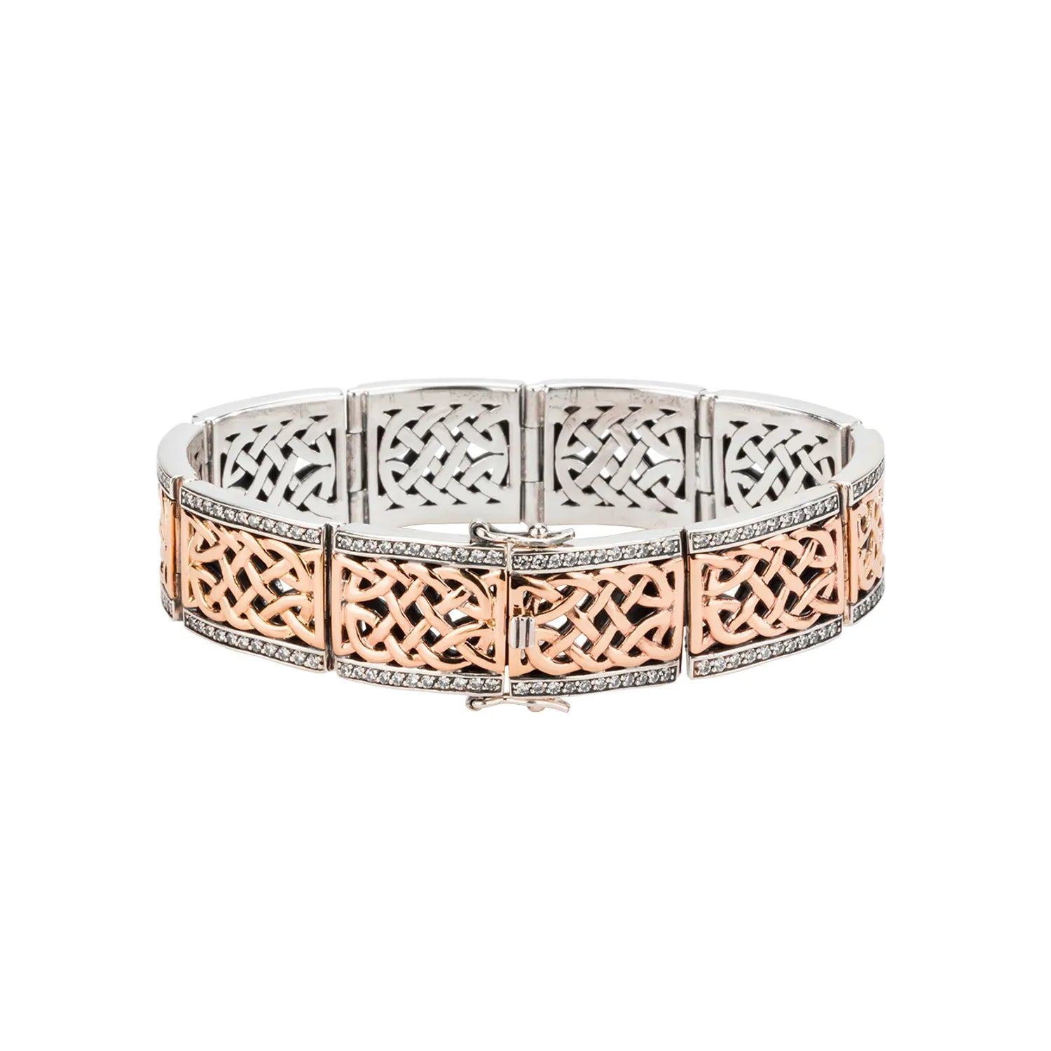 Don't Miss Your Chance Beaded Necklace Keith Jack Sterling Silver Oxidized + 10k Rose CZ Brave Heart Hinge Bracelet with 10k Yellow segments around whole bracelet (size 8") Don't Miss Your Chance Beaded Necklace Keith Jack Sterling Silver Oxidized + 10k Rose CZ Brave Heart Hinge Bracelet with 10k Yellow segments around whole bracelet (size 8")