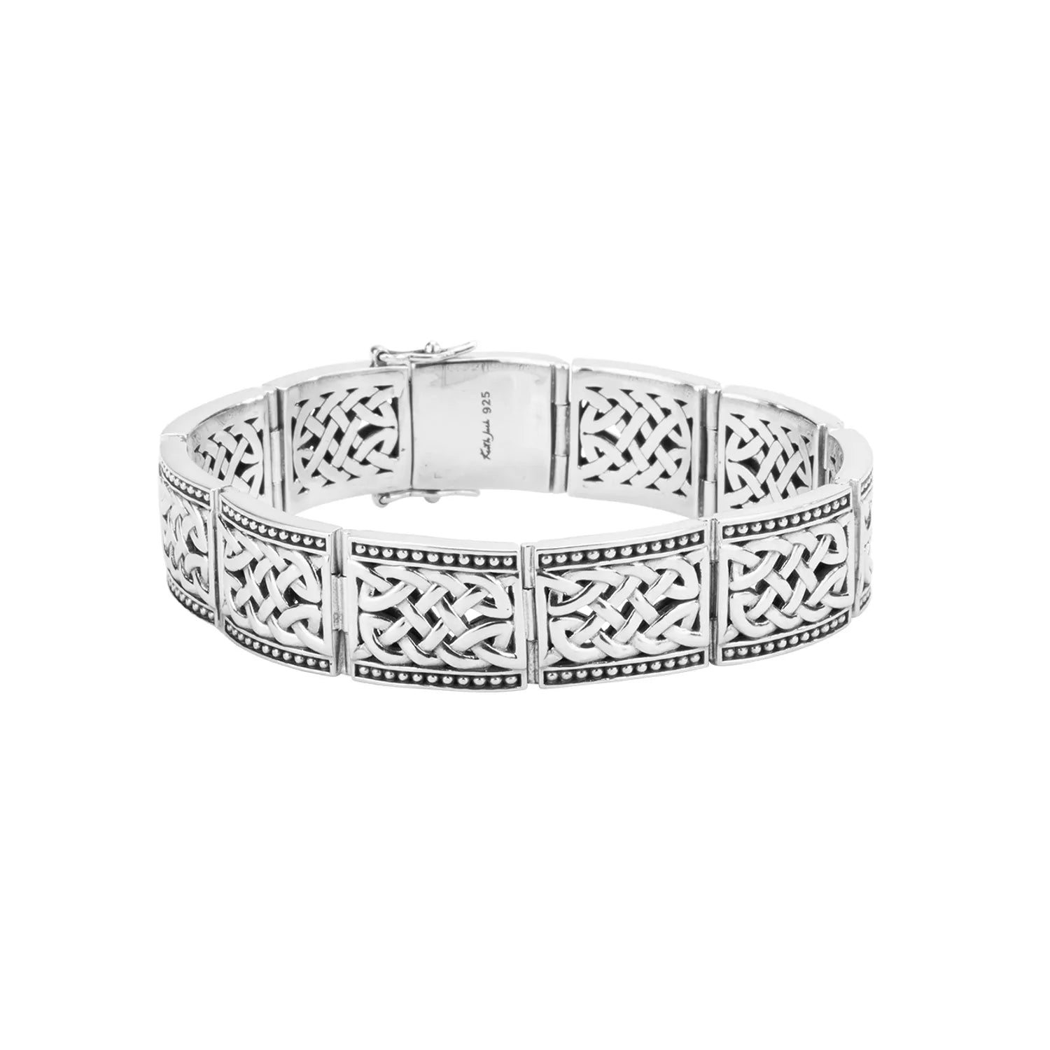 Limited - Time Offer Beautiful Jewelry Keith Jack Sterling Silver Oxidized Brave Heart Bracelet