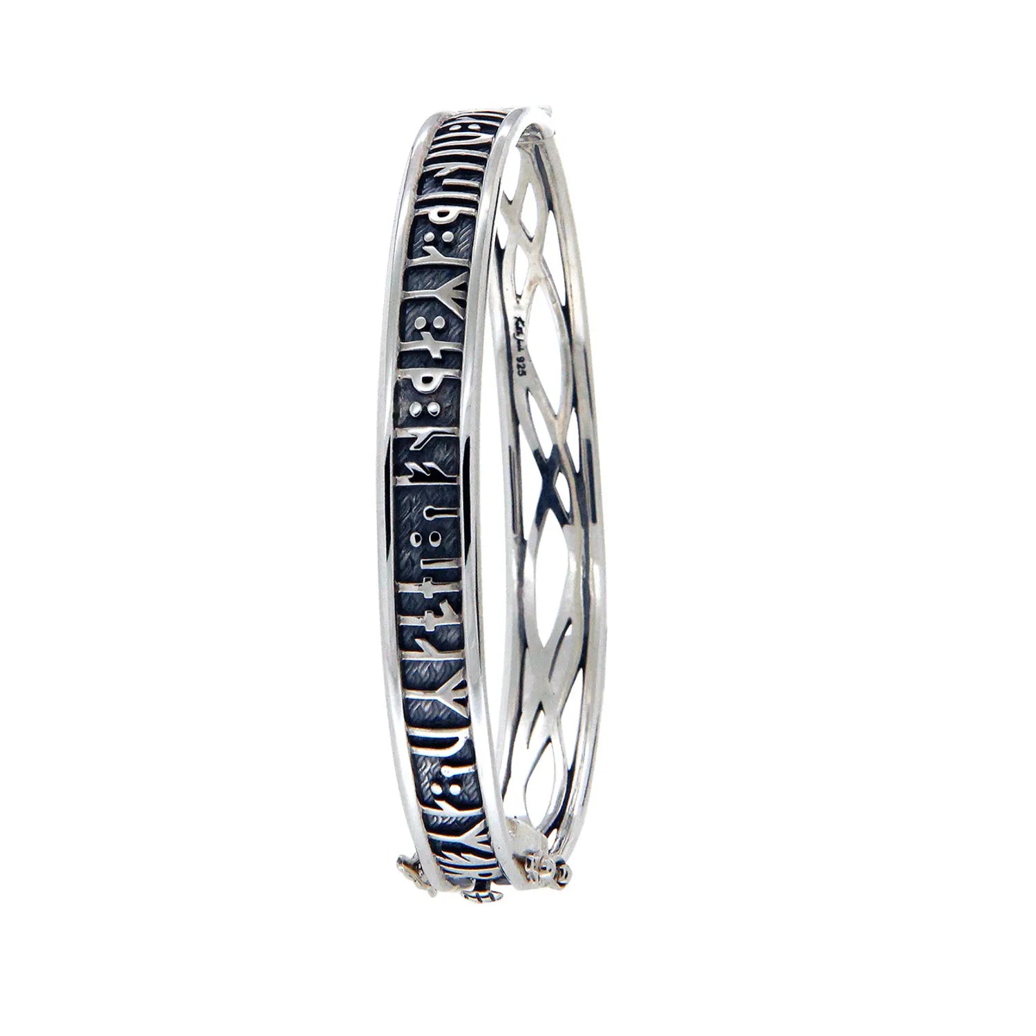 Shop Now, Save Big Bucks Rose Gold Earrings Keith Jack Sterling Silver Oxidized Viking Rune Bangle - Large Size "Love conquers all; let us too yield to love."