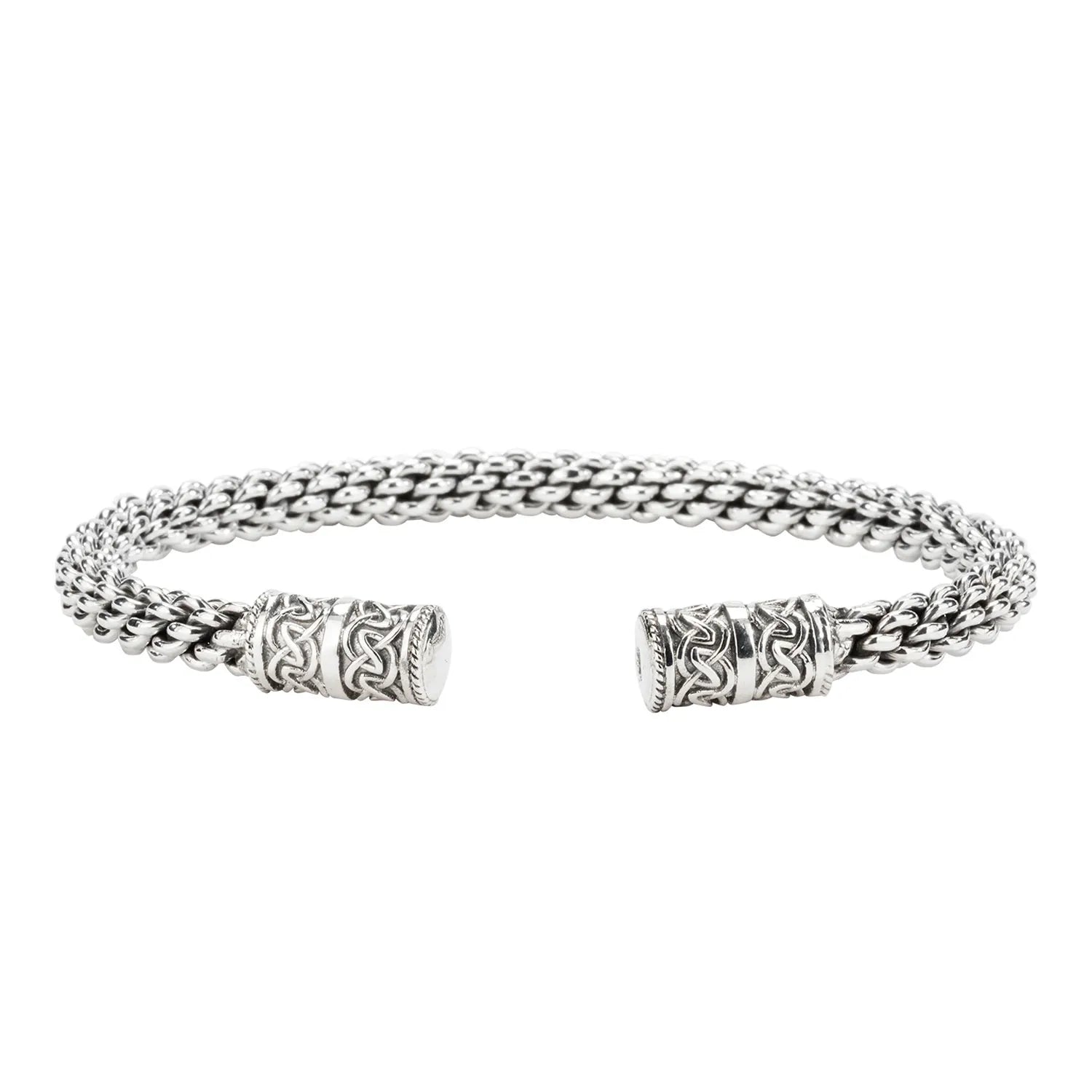 Don't Miss Your Chance Gemstone Bracelet Keith Jack Sterling Silver Small Celtic Torc Bangle