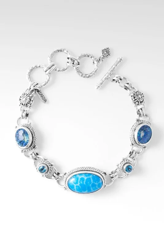 Exclusive Offers for Our Valued Customers Classic Pendant Key to Heaven Bracelet™ in Powder Blue Indonesian Coral