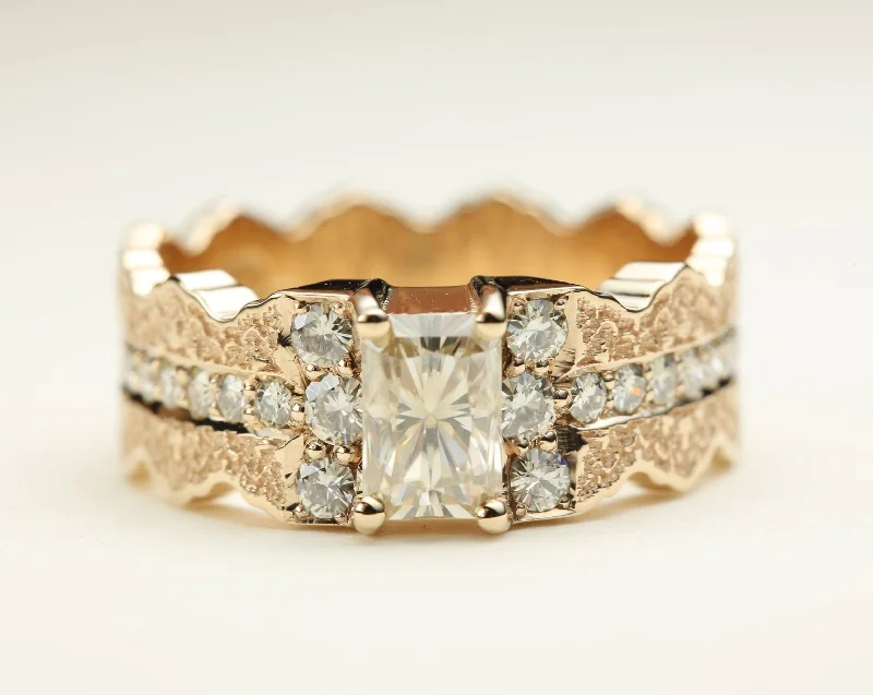Limited - Time Offer Silver Choker 0.70 ct Radiant Moissanite Engagement Ring in 14K Rose Gold - Size 6 Limited - Time Offer Silver Choker 0.70 ct Radiant Moissanite Engagement Ring in 14K Rose Gold - Size 6