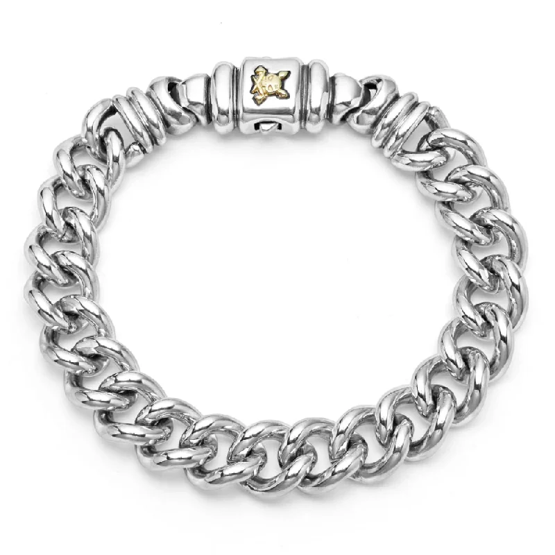 Season - End Clearance Trendy Jewelry Lagos Anthem Curb Chain Bracelet, 12mm 