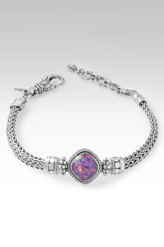 Shop Comfortably at Home Handmade Earrings Lasting Change Bracelet™ in Multi Lavender Simulated Opal